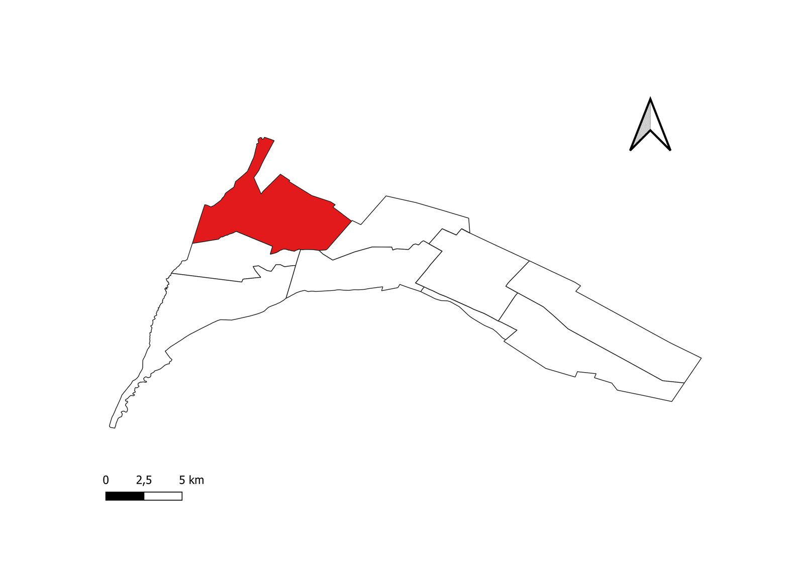 Ubicación de Los Barriales en el departamento Junín