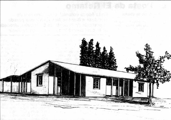 Reconstrucción de la antigua Posta del Retamo (Seminara, 1996)